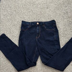 American Eagle Outfitters Blue Skinny Jeans Classic Fit